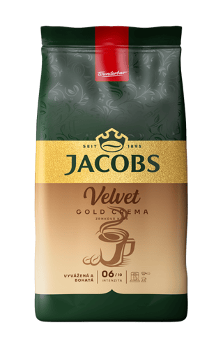 Jacobs Velvet Gold Crema 1kg BEANS CZ SK